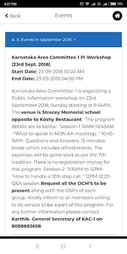 Alcoholics Anonymous India screenshot 3