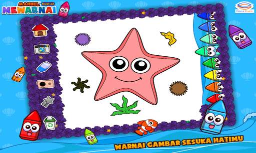 Marbel Mewarnai Hewan Laut screenshot 14