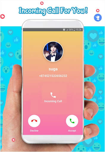jimin bst Fake call : chat & live prank screenshot 7