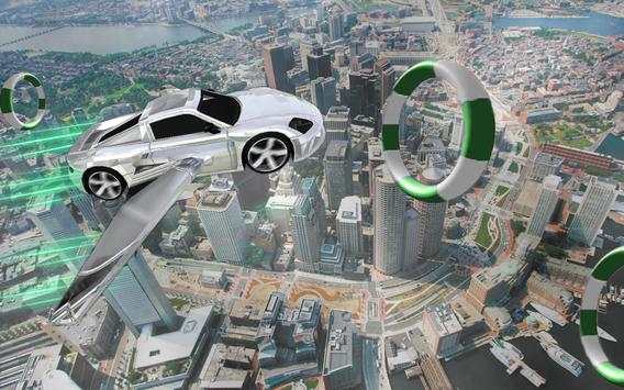 Flying Car City Racing screenshot 2