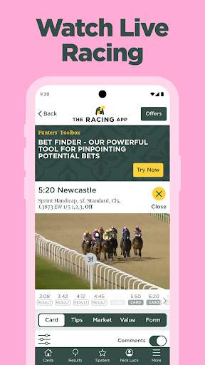The Racing App screenshot 2