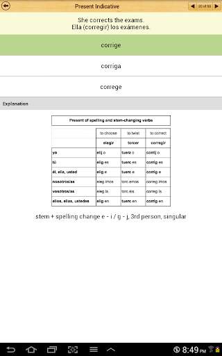 Spanish Grammar for English Speakers Lite screenshot 23