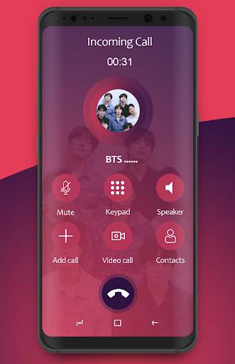 Bts Fake Call - Bts video call Prank screenshot 1