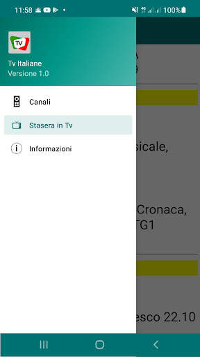 Tv Italian screenshot 1