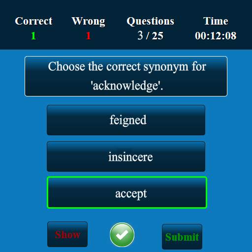 Synonyms Quiz screenshot 4