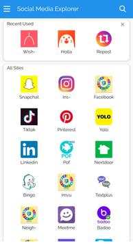 Social Media Explorer screenshot 1