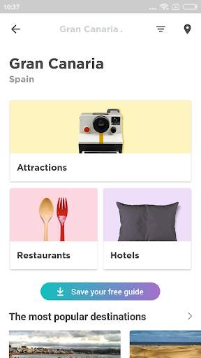 Gran Canaria Travel Guide in English with map screenshot 1