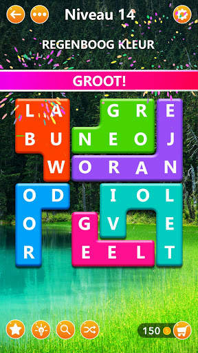 Word Blocks Puzzle -offline woordspelletjes screenshot 2