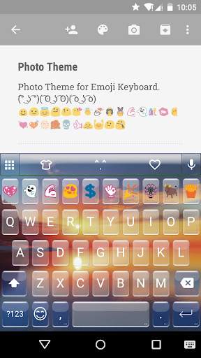 Photo Emoji Keyboard Theme screenshot 1