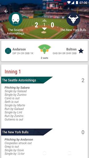 Baseball Legends Manager 2017 screenshot 2