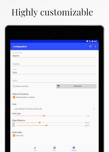 MaTeX - Markdown to LaTeX Text Editor 6 تصوير الشاشة