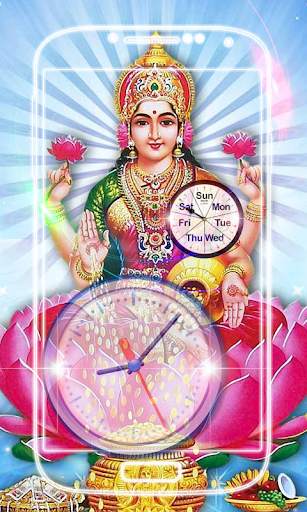 Lakshmi Devi Clock Live Wallpaper screenshot 4