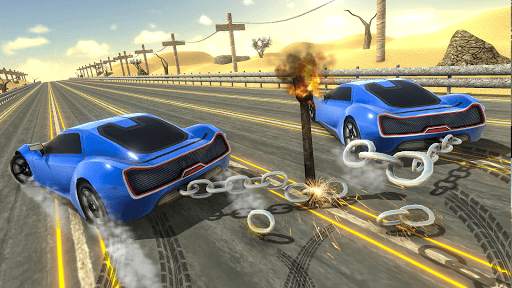 Chained Cars Impossible Stunts 3D - Car Games 2021 screenshot 5