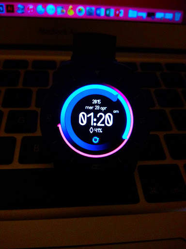 Digital Circle Watch Face screenshot 3