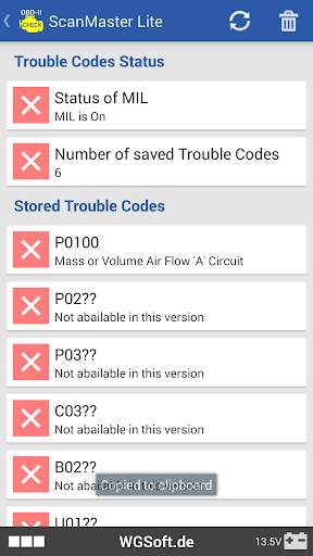 ScanMaster for ELM327 OBD-2 screenshot 4
