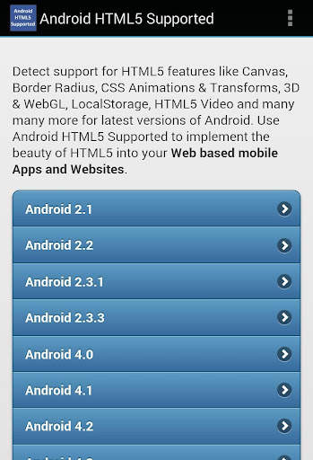 HTML5 Supported for Android -Check browser support screenshot 8
