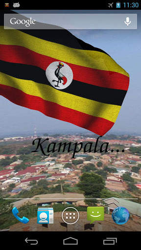 Uganda Flag Live Wallpaper screenshot 2