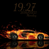 Fire car icon