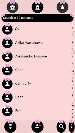 Dialer Ribbon Pink Pastel Theme screenshot 4