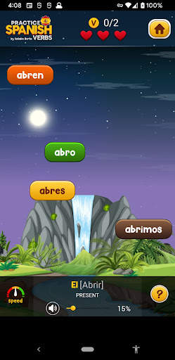 Learn Spanish Verbs Game स्क्रीनशॉट 1
