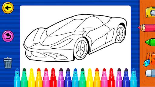 Learn Coloring & Drawing Car Games for Kids screenshot 4