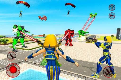Mermaid Transform Robot: Air Jet Robot Games screenshot 6