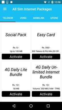 2018 All Sim Internet Packages screenshot 2