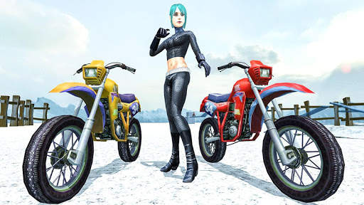 Snow Bike Stunt Racing Games screenshot 1