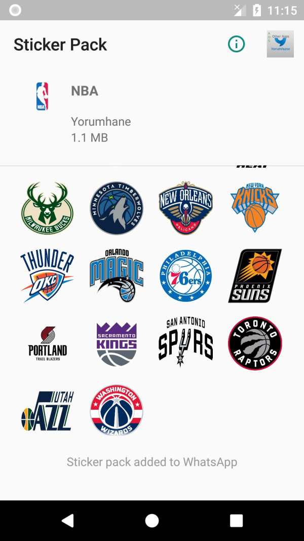 WAStickerApps - WA Sticker Basketball Team Sticker screenshot 2
