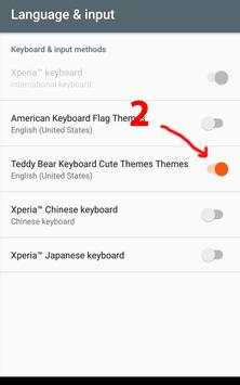 Teddy Bear Keyboard CuteThemes 2 تصوير الشاشة