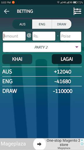 BetBook : Lagai Khai Calculator screenshot 3
