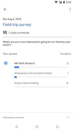 Google Classroom screenshot 5
