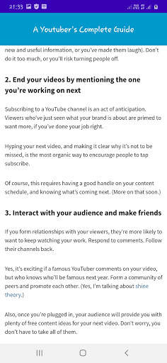 Youtuber's Guide (New) screenshot 3
