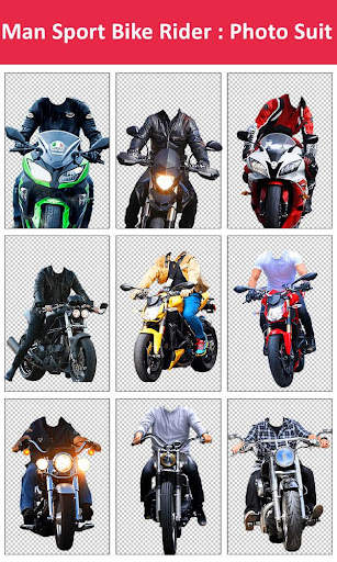 Man Bike Rider Photo Editor screenshot 1