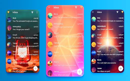 Latest keyboard and messenger SMS 2021 theme screenshot 4
