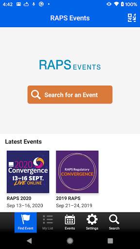 RAPS Events screenshot 1