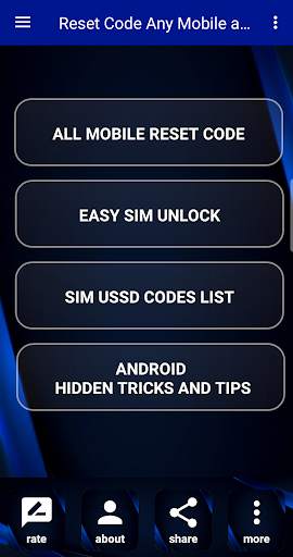 Reset Code Any Mobile and Sim Unlock Guide screenshot 1