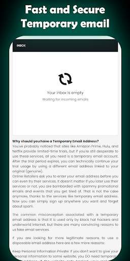 Temp it Mail - Temporary Email screenshot 5