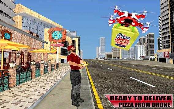 Pizza Delivery City Drone Simulator screenshot 1