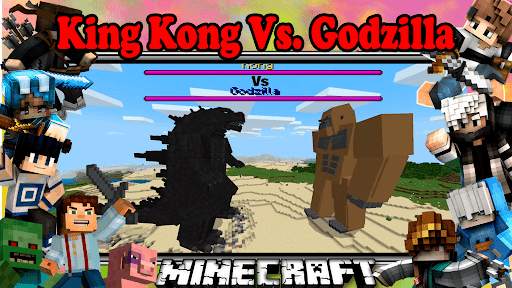 King Kong 🦧 Vs 🦖 Godzilla Game Mod MCPE screenshot 3