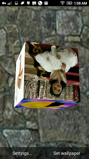 3D Cube Photo Live Wallpaper, 3d Cube Background screenshot 2