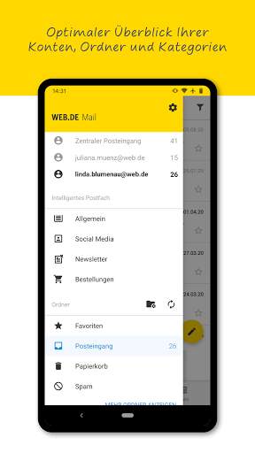 WEB.DE Mail & Cloud скриншот 2