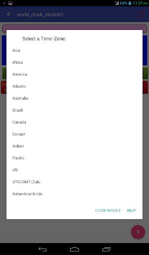 World Time Clock screenshot 1