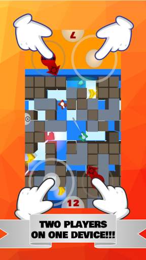 Tanks 3D for 2 players on 1 device - split screen screenshot 1