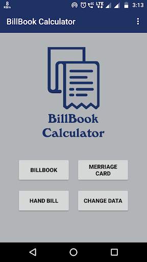 BillBook Calculator screenshot 1