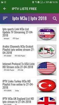 IPTV LISTE FREE screenshot 1