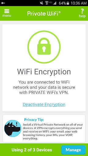 Private WiFi – A Secure VPN screenshot 4