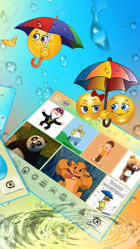 Colourfull Water Drop Keyboard Theme स्क्रीनशॉट 3