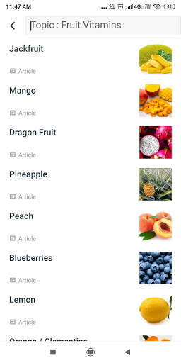 Fruits Vitamins & Vegetables Vitamins screenshot 1
