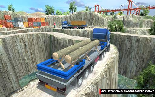 Offroad Cargo Truck Driving Simulator Hill Trucker screenshot 4
